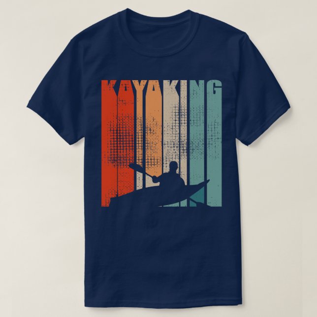 Camiseta Kayak Canoeing Retro 3 (Diseño del anverso)