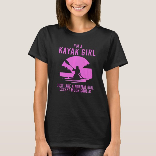 Camiseta Kayak De Guay Para Mujeres Chicas Kayaker Canoe Ka (Anverso)