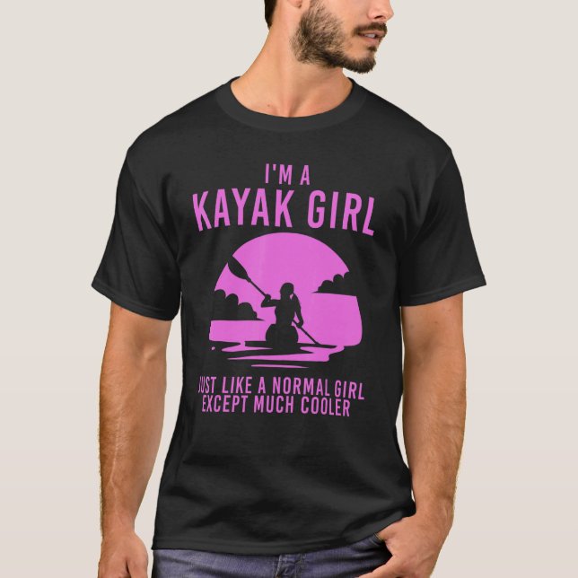 Camiseta Kayak De Guay Para Mujeres Chicas Kayaker Canoe Ka (Anverso)