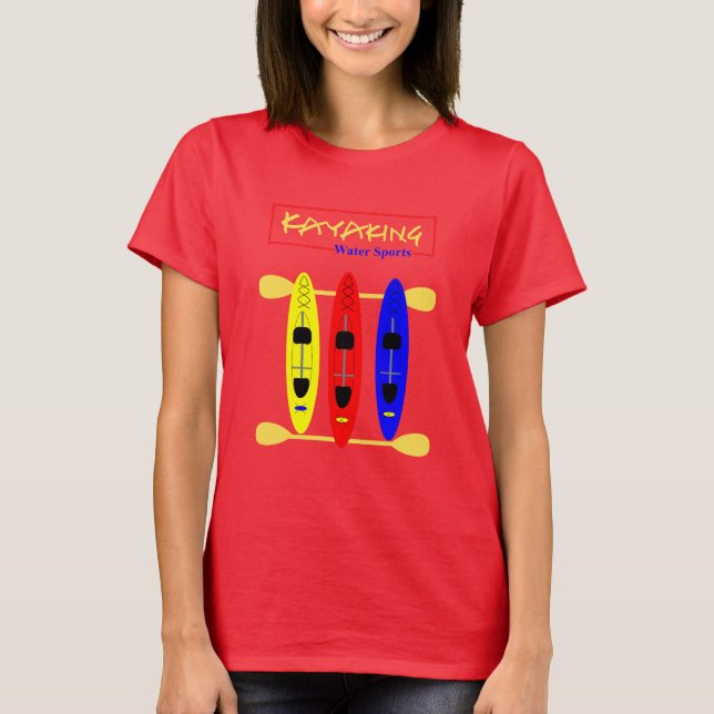 Camiseta Kayak Deportes Acuáticos Tema Gráfico (Anverso)