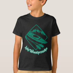 Camiseta Kayak en el lago Winnipesaukee Paseo en barca Remo