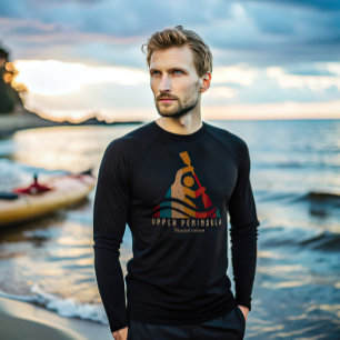 Camiseta Kayak en la península superior retro