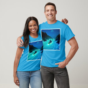 Camiseta Kayak en un brillante diseño de agua