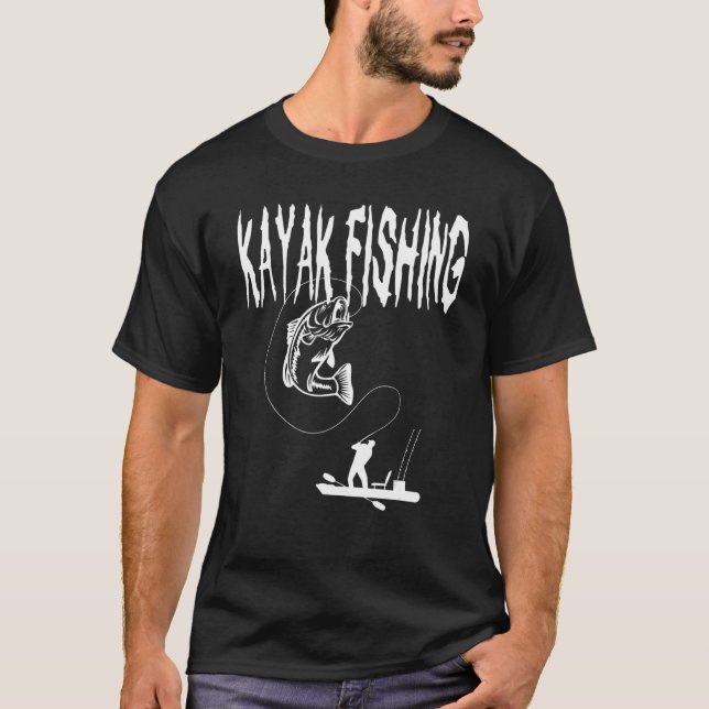 Camiseta Kayak Fishing Bass Angler Fishing Paddling (Anverso)