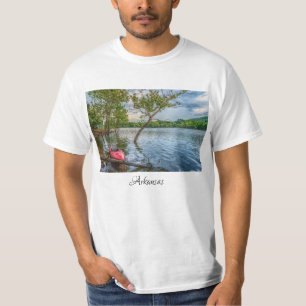 Camiseta Kayak flotando en el lago Table Rock