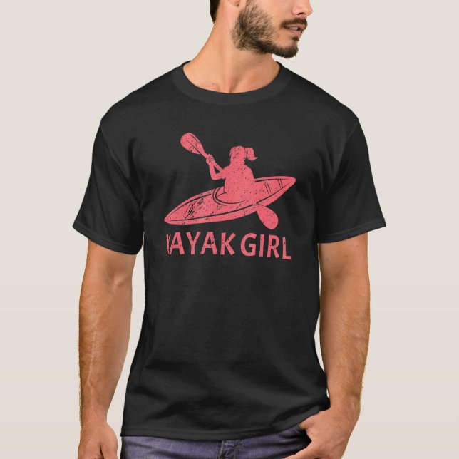 Camiseta Kayak Guay Para Mujeres Chicas Kayak Kayak 1 (Anverso)