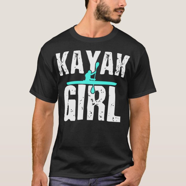 Camiseta Kayak Kayaking Boating Gira Agua (Anverso)