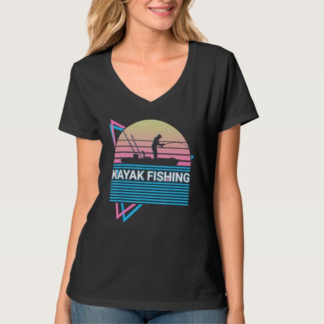 Camiseta Kayak Kayaking Retro Kayak Fishing (Anverso)