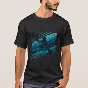Camiseta Kayak Líneas de Velocidad Cruzada Kayak