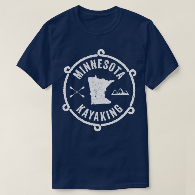 Camiseta Kayak Minnesota Kayaking White Gift Light (Diseño del anverso)
