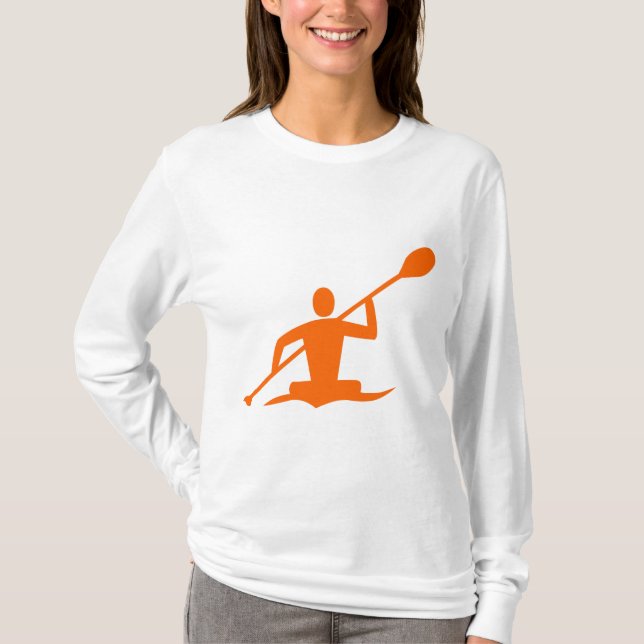 Camiseta Kayak - Naranja (Anverso)