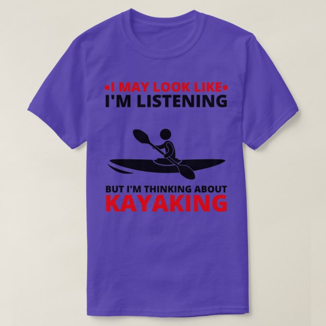 Camiseta Kayak obsesionado con el diseño para los marineros (Diseño del anverso)