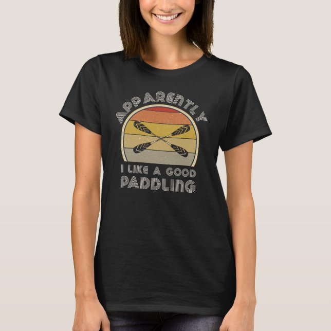 Camiseta Kayak Retro Para Las Mujeres Necesito Un Buen Barq (Anverso)