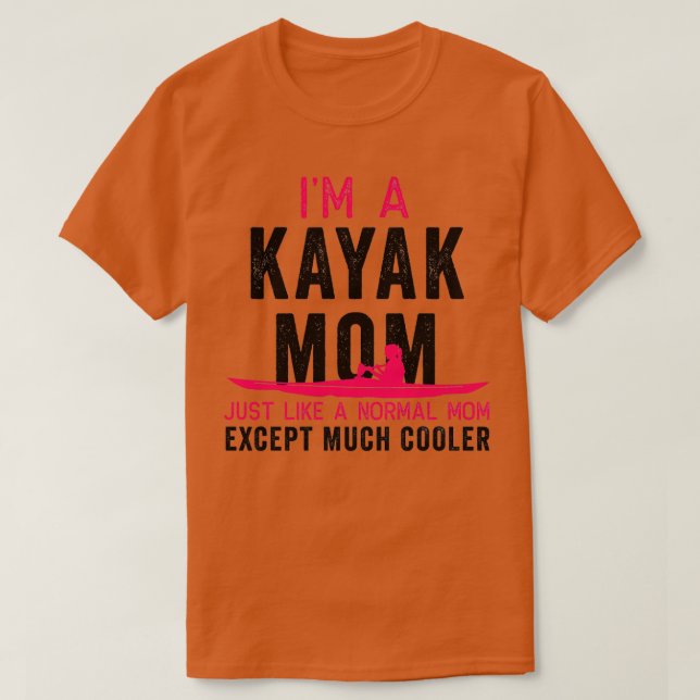 Camiseta Kayak Soy Una Madre Kayak Regalo Rosa Kayak Oscuro (Diseño del anverso)