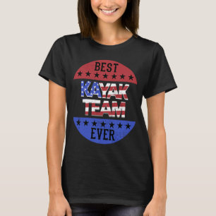 Camiseta Kayak Team Independence Day Patriotic Kayaker USA