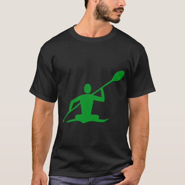 Camiseta Kayak - Verde de hierba (Anverso)