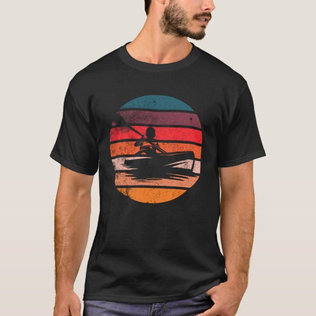 Camiseta Kayak Vintage Sunset (Anverso)