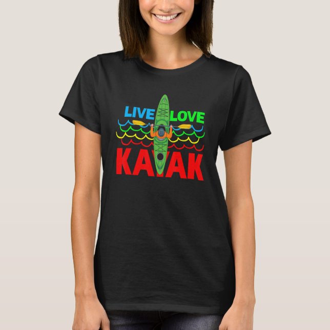 Camiseta Kayaker Paddling Kaya (Anverso)