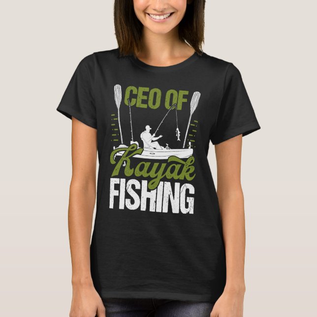 Camiseta Kayakfisher CEO de Kayak Pescador Angler Kay (Anverso)