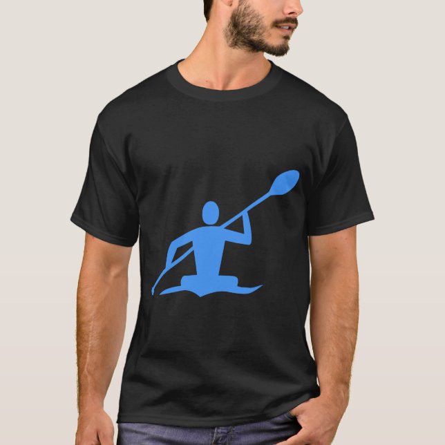 Camiseta Kayaking - Azul Bebé (Anverso)