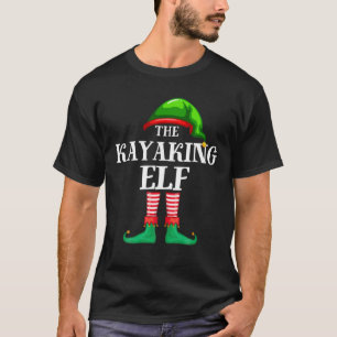 Camiseta Kayaking Elf Matching Family Group Christmas Party