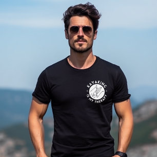 Camiseta Kayaking Es Mi Terapia 1 Hombres