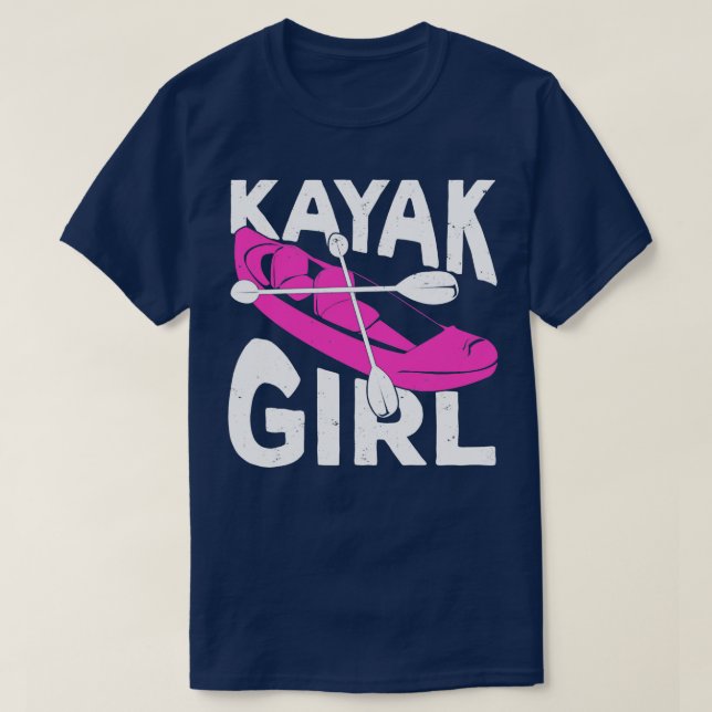 Camiseta Kayaking Kayak Girl Gift  (Diseño del anverso)