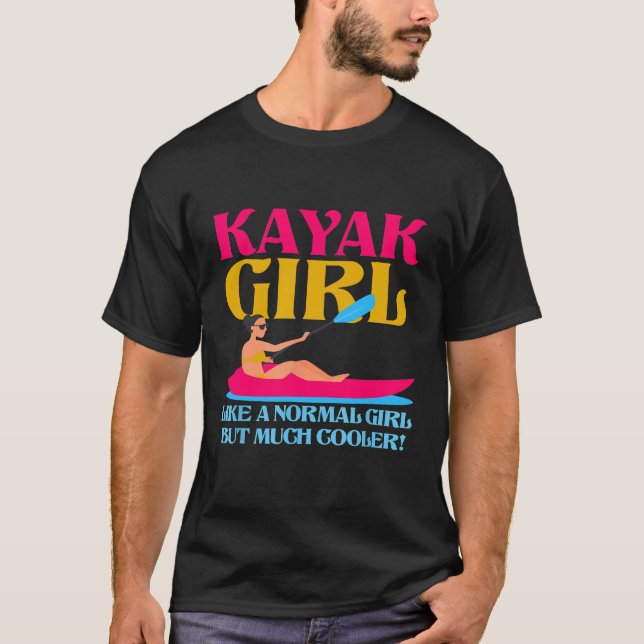 Camiseta Kayaking Kayak Paddle y Rafting Design 6 (Anverso)