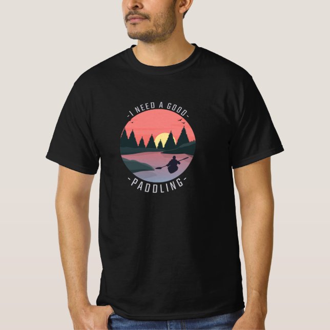 Camiseta Kayaking Kayak Paddling (Anverso)