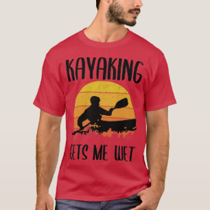 Camiseta kayaking makes me wet vintage 1