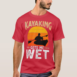 Camiseta Kayaking me hace nacer a Navidades kayak divertido