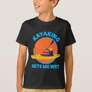 Camiseta Kayaking me hace Navidades de Halloween Wet Fun Ka