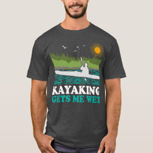 Camiseta Kayaking Retro Sunset Me Hace Bote De Cañón Occide