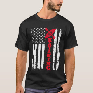 Camiseta Kayaking Shirt Estados Unidos Bandera estadouniden