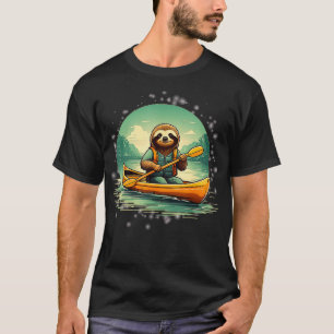 Camiseta Kayaking Sloth Canoe Lover Animales divertidos Vin