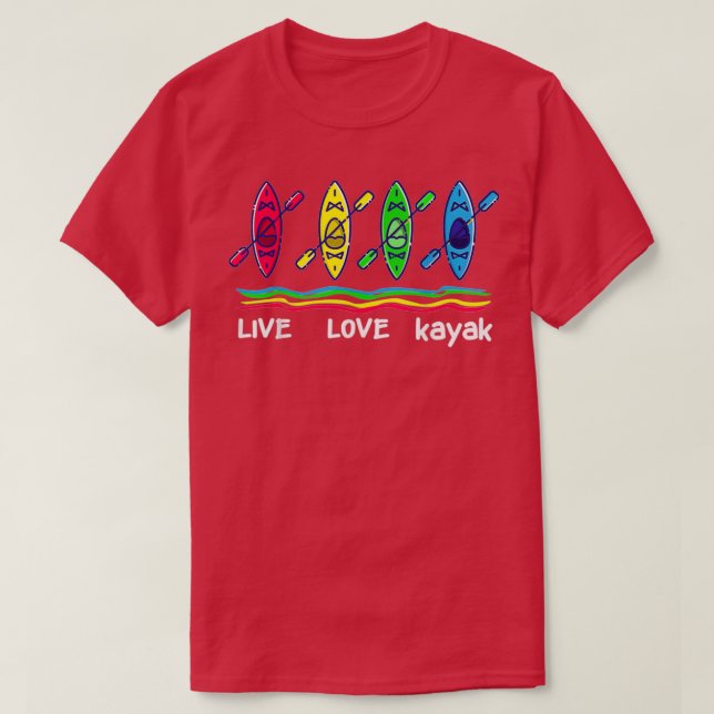 Camiseta Kayaks De Guay Para La Aventura Al Aire Libre En K (Diseño del anverso)