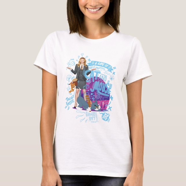 Camiseta Kayla, Tom y Jerry - Un juego de gato y ratón (Anverso)