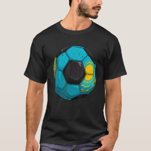 Camiseta Kazajistán Fútbol Kazajos Bandera Chicos Hombres N