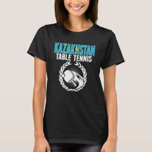 Camiseta Kazajistán Mesa de Tenis apoya al ping kazajo