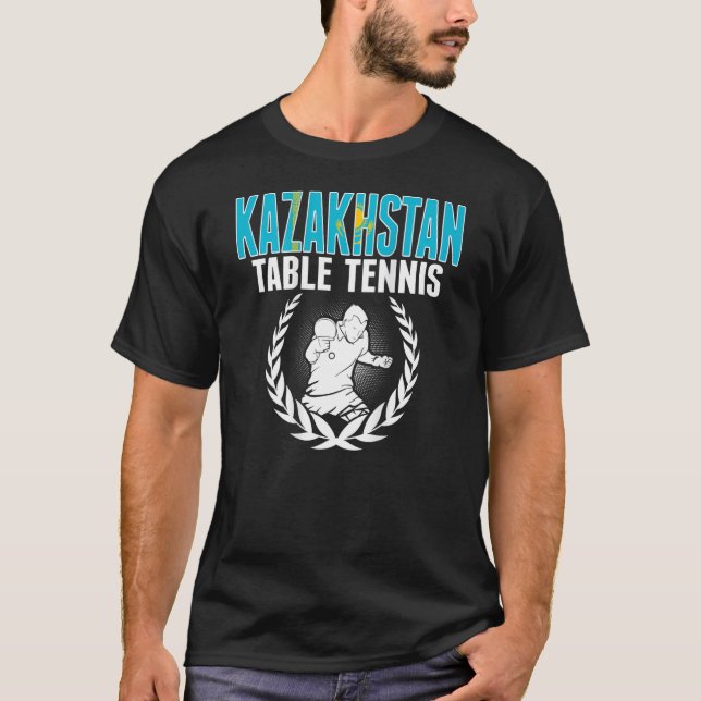 Camiseta Kazakhstan Table Tennis  Support Kazakhstani Ping  (Anverso)