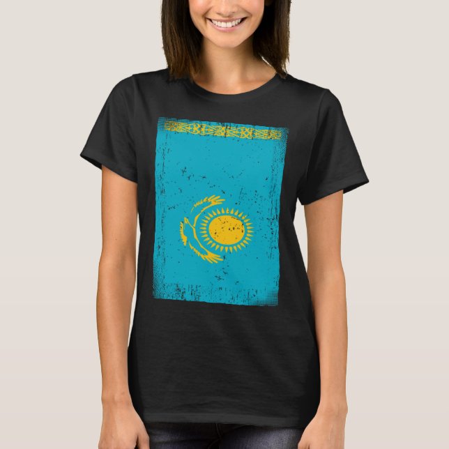 Camiseta Kazakhstani Flag Kazakhstan (Anverso)