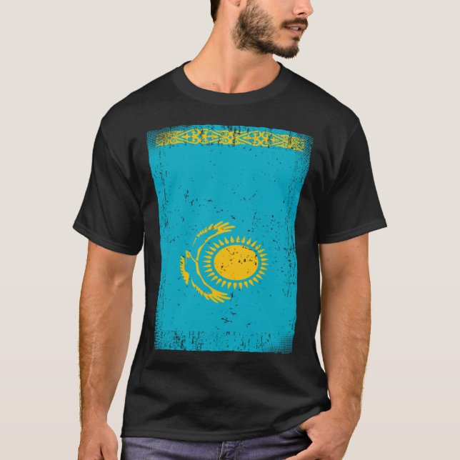 Camiseta Kazakhstani Flag Kazakhstan (Anverso)