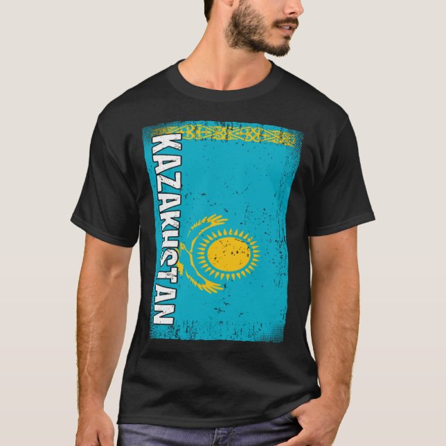 Camiseta Kazakhstani Flag Kazakhstan  1 (Anverso)