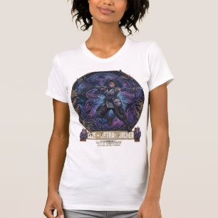 Camiseta Kaze: El Arquero Astral Kitsune - Neo-Tradicional
