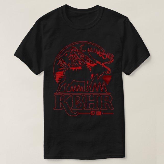 Camiseta KBHR 57 AM Northern Exposure Radio Station TShirt (Diseño del anverso)