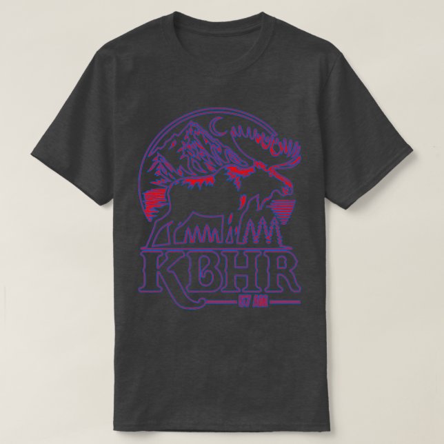 Camiseta KBHR 57 AM Northern Exposure Radio Station TShirt (Diseño del anverso)