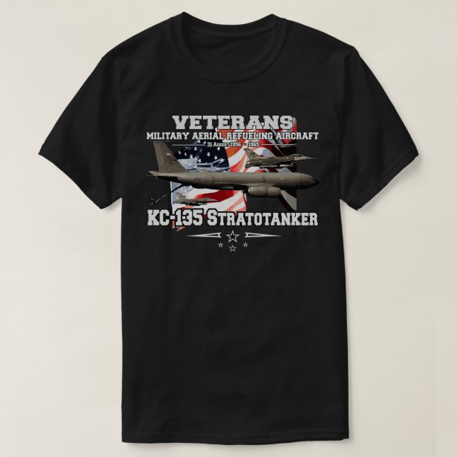 Camiseta KC135 Aeródromo militar de reabastecimiento de com (Diseño del anverso)
