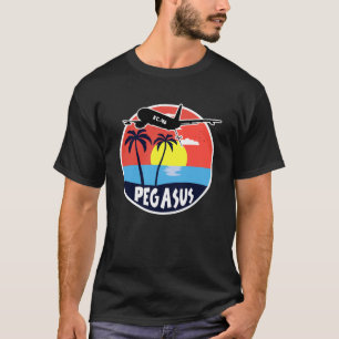 Camiseta KC 46 Pegasus Vintage Tropical Sunset Air Refuelin