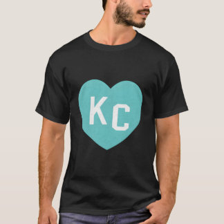 Camiseta Kc Azul Turquesa Él Kansas City Lo Amo Él Kc Azul