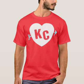Camiseta KC Heart Arrow KC (Kansas City) 2Letra KC Heart